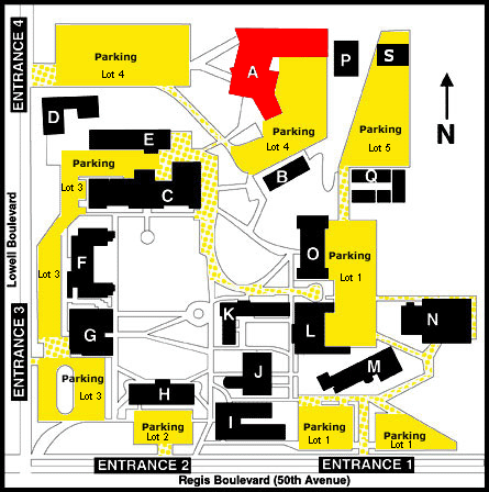 Regis Campus Map